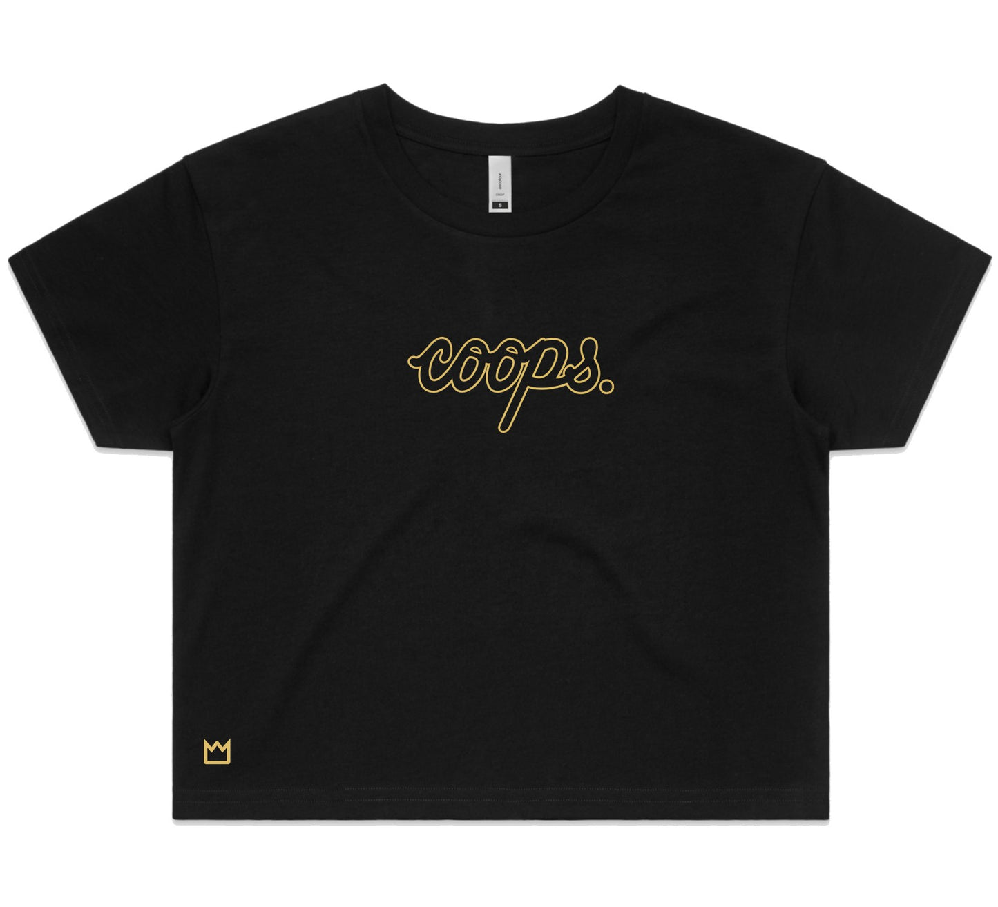 Womens Metallic Crop Tee