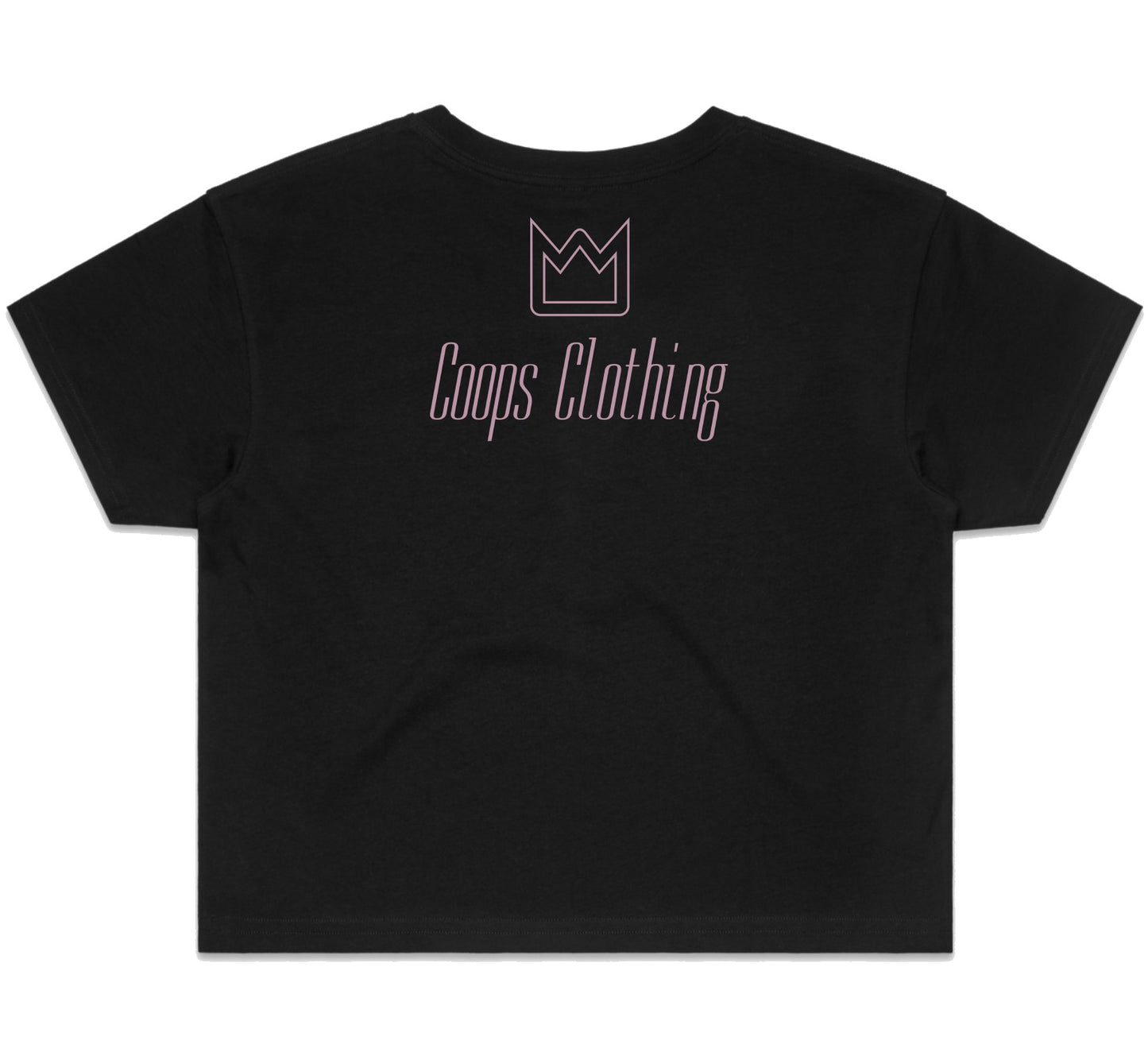 Womens Metallic Crop Tee