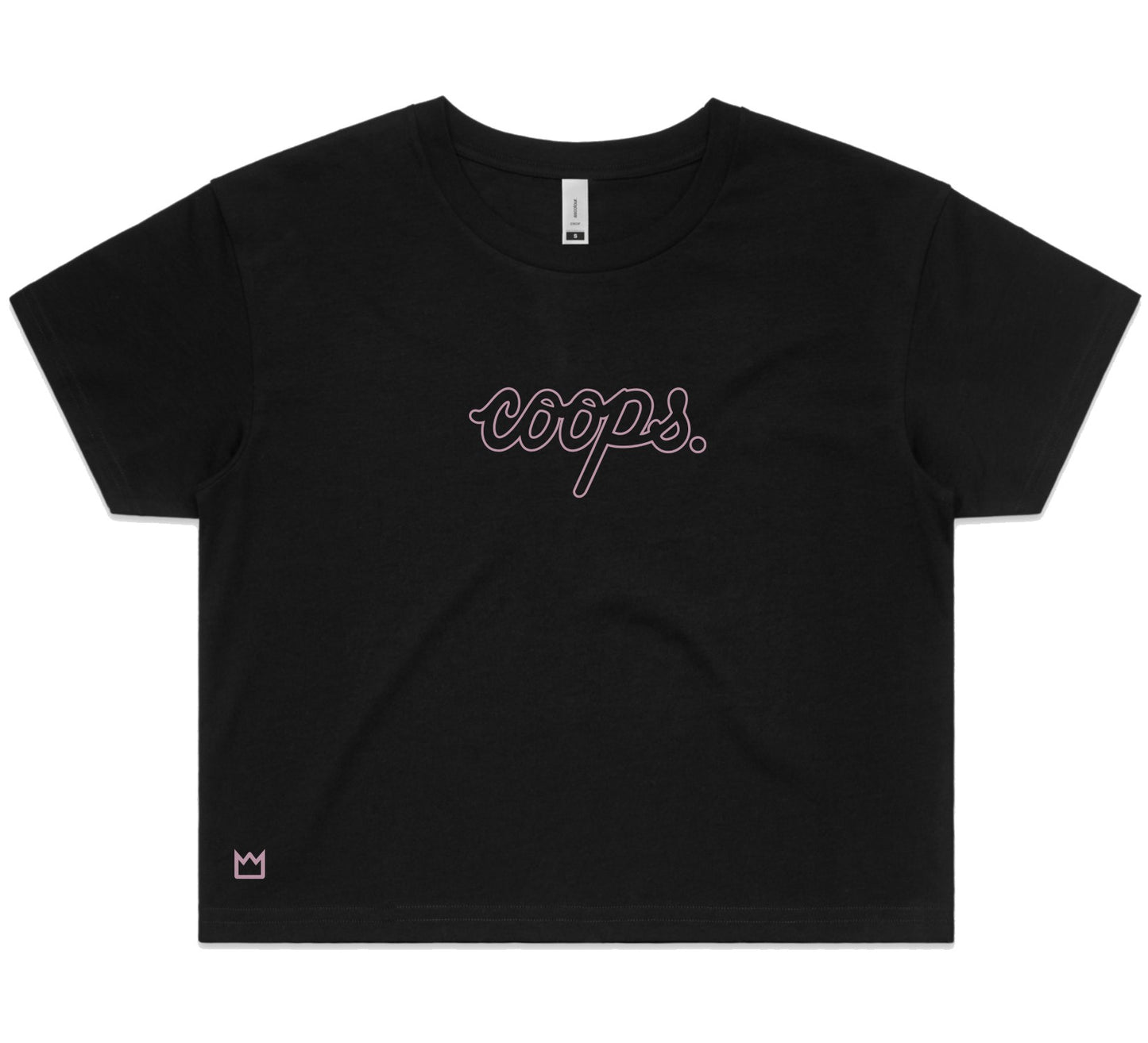 Womens Metallic Crop Tee