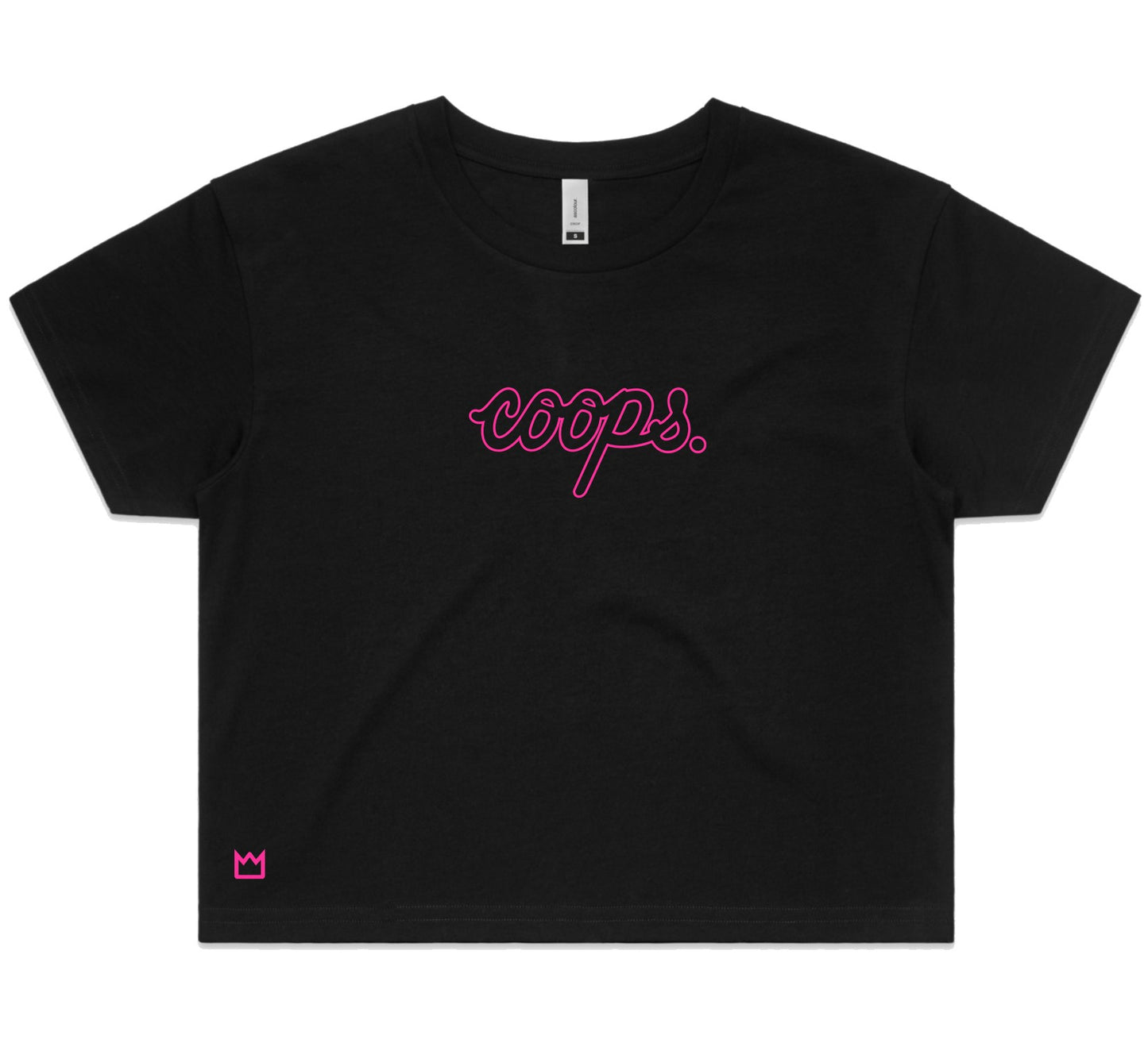 Womens Metallic Crop Tee