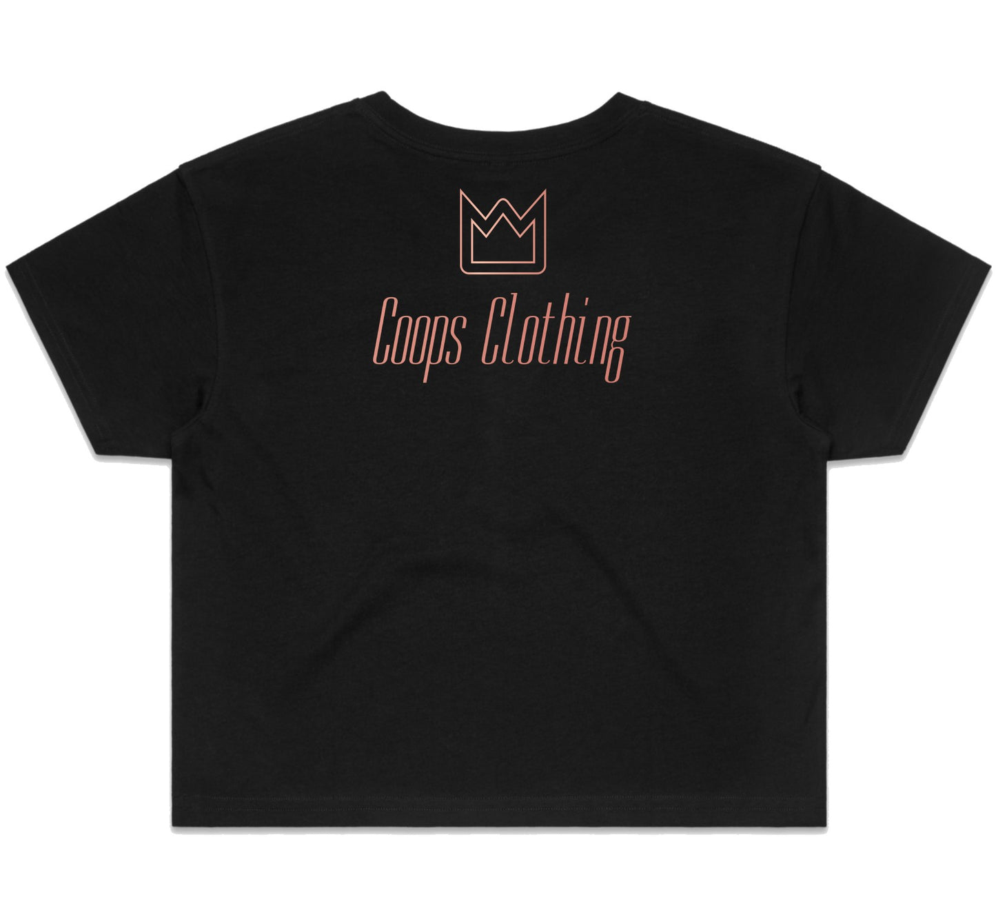 Womens Metallic Crop Tee