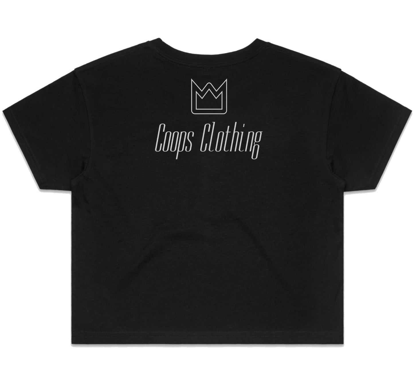 Womens Metallic Crop Tee