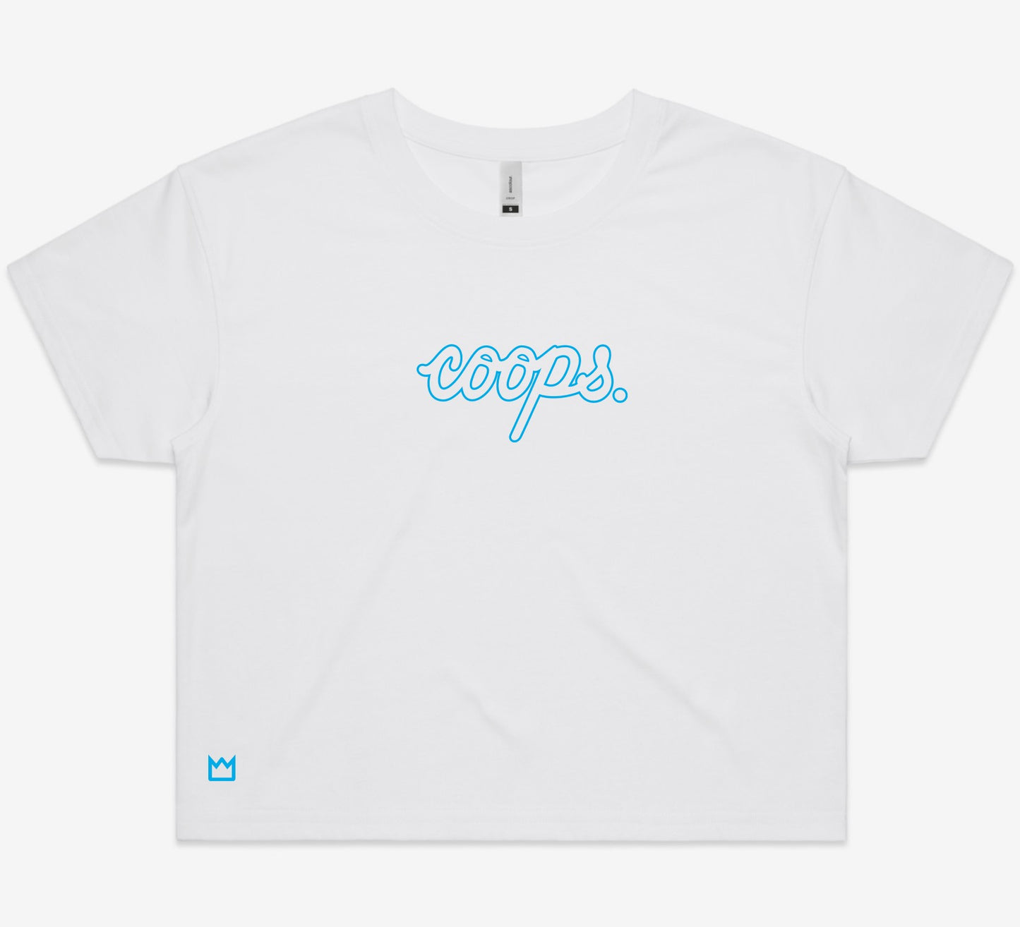 Womens Metallic Crop Tee