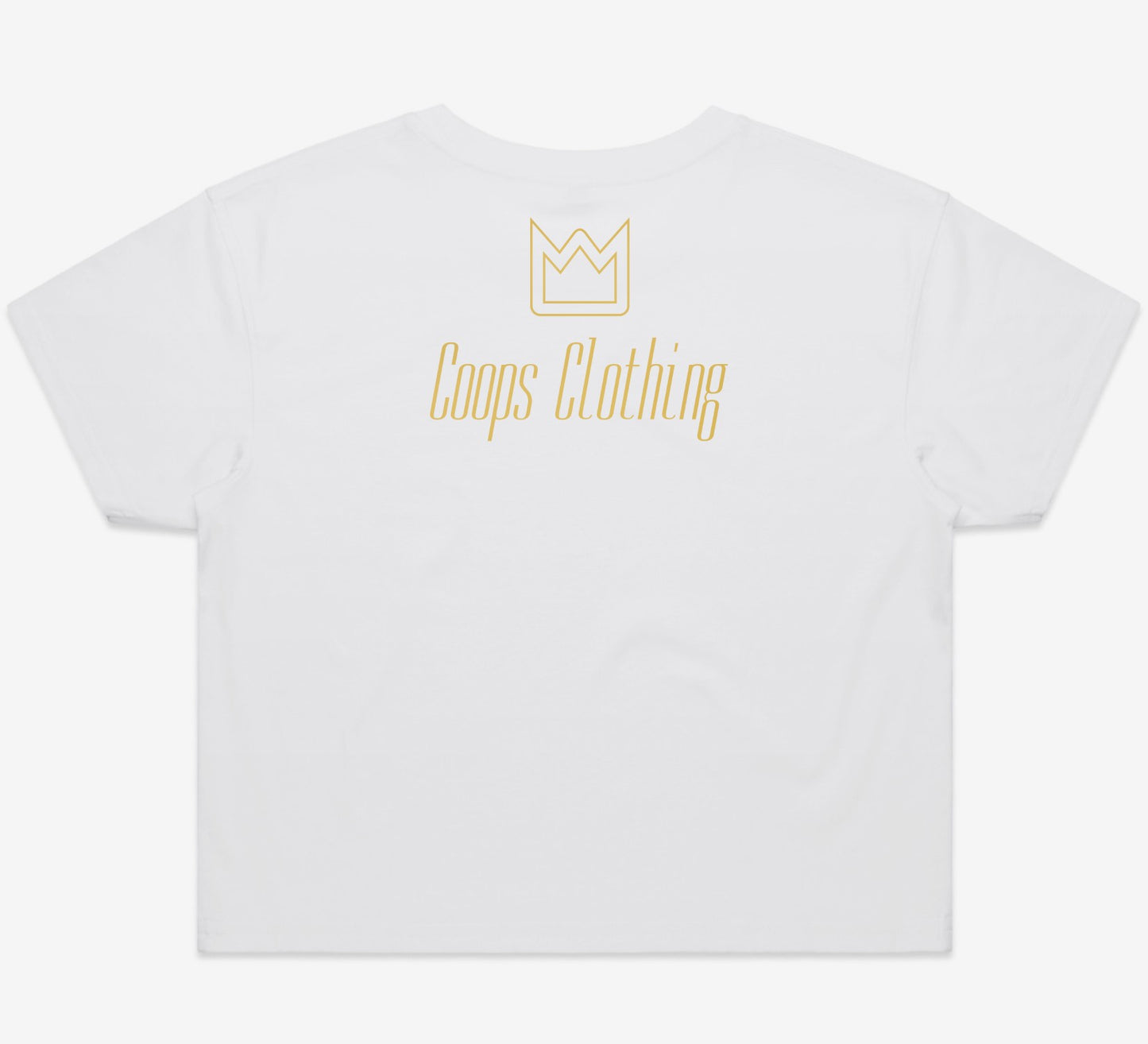Womens Metallic Crop Tee