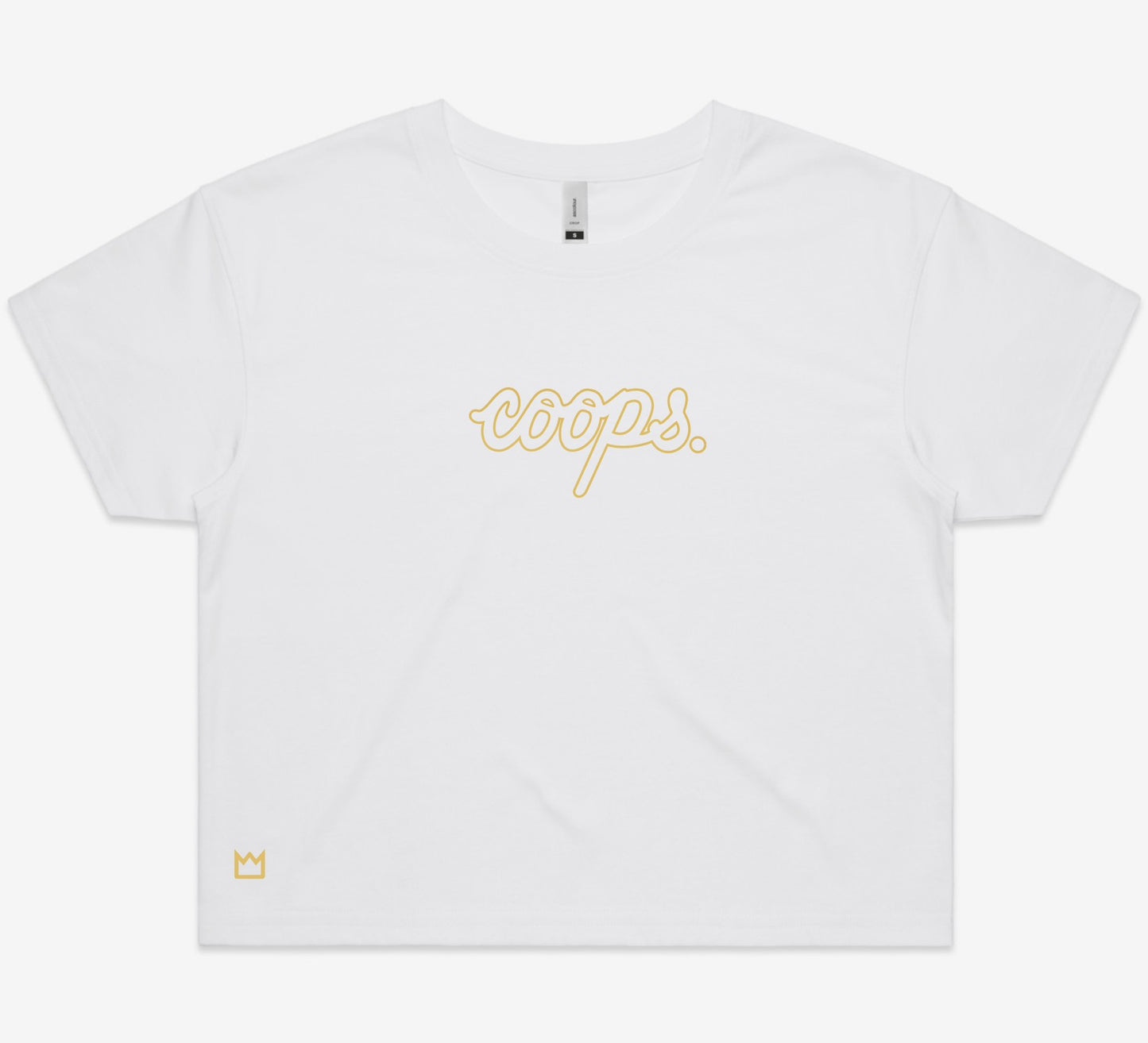 Womens Metallic Crop Tee