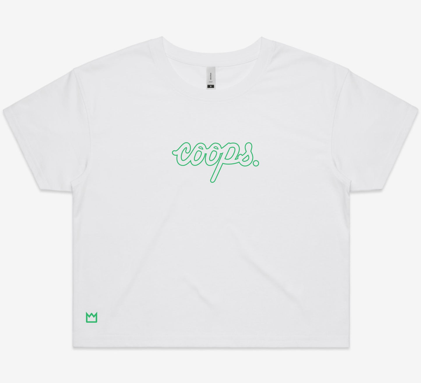 Womens Metallic Crop Tee