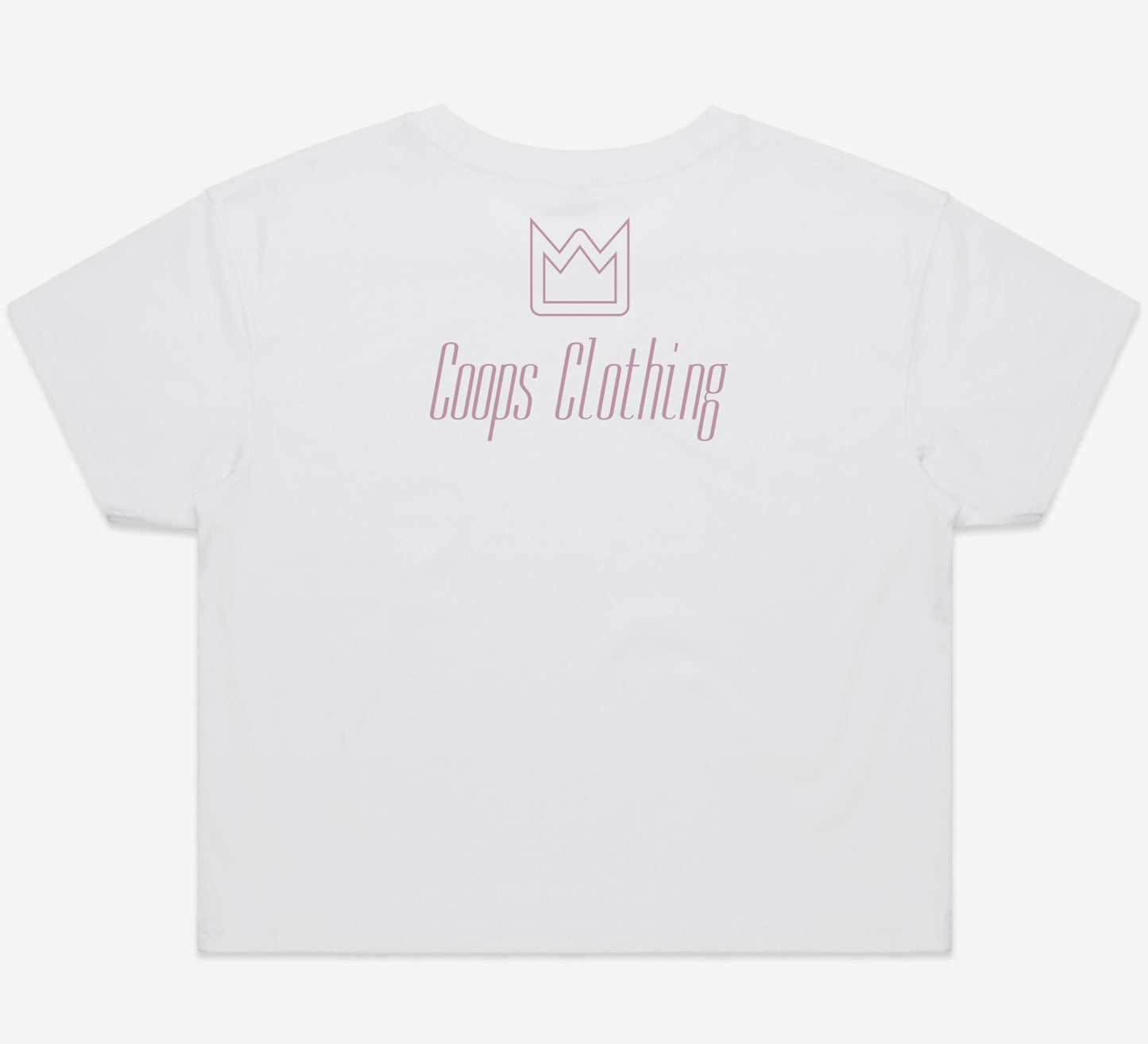 Womens Metallic Crop Tee
