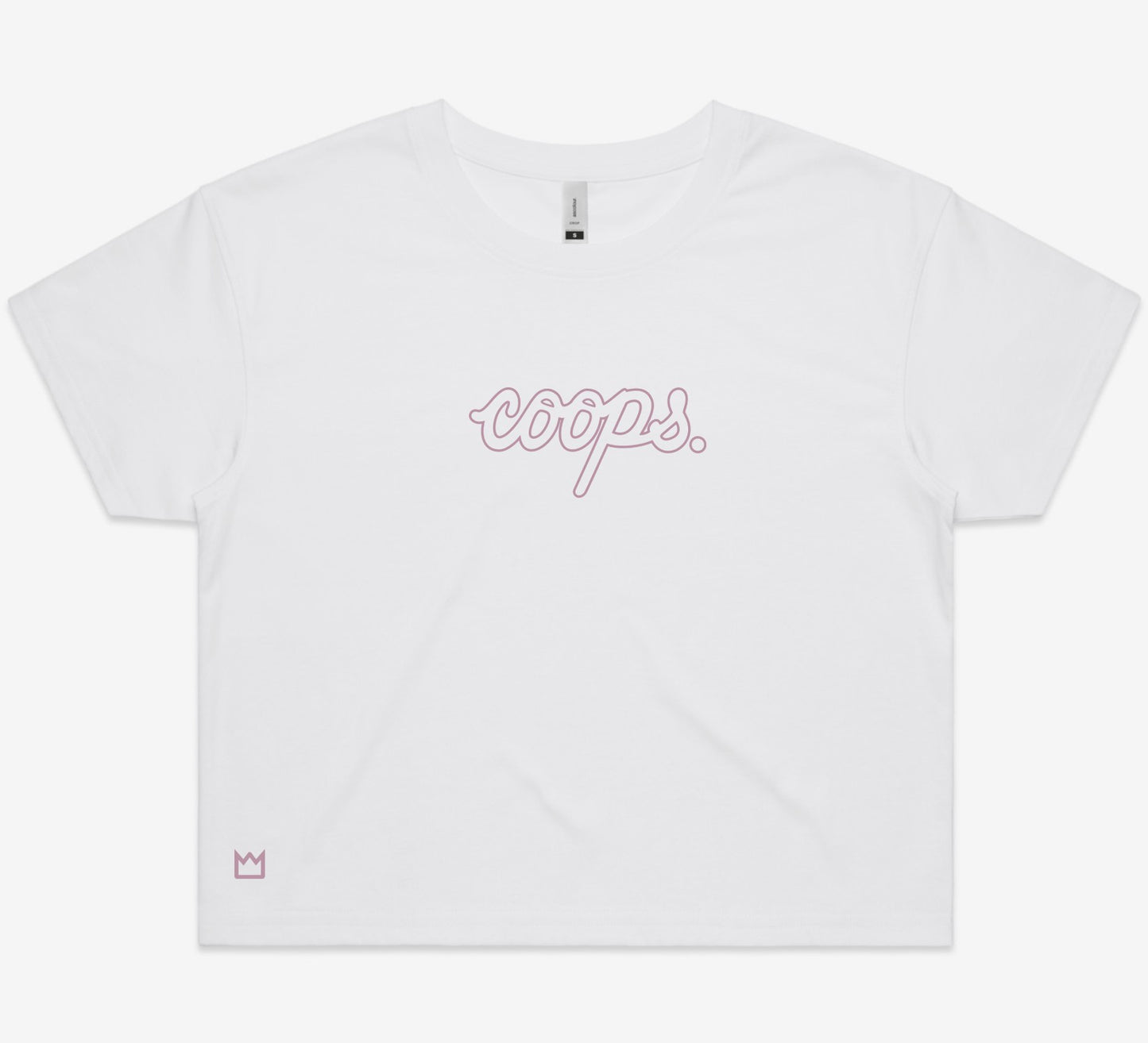 Womens Metallic Crop Tee