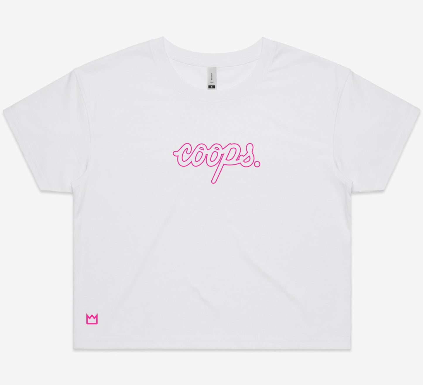 Womens Metallic Crop Tee