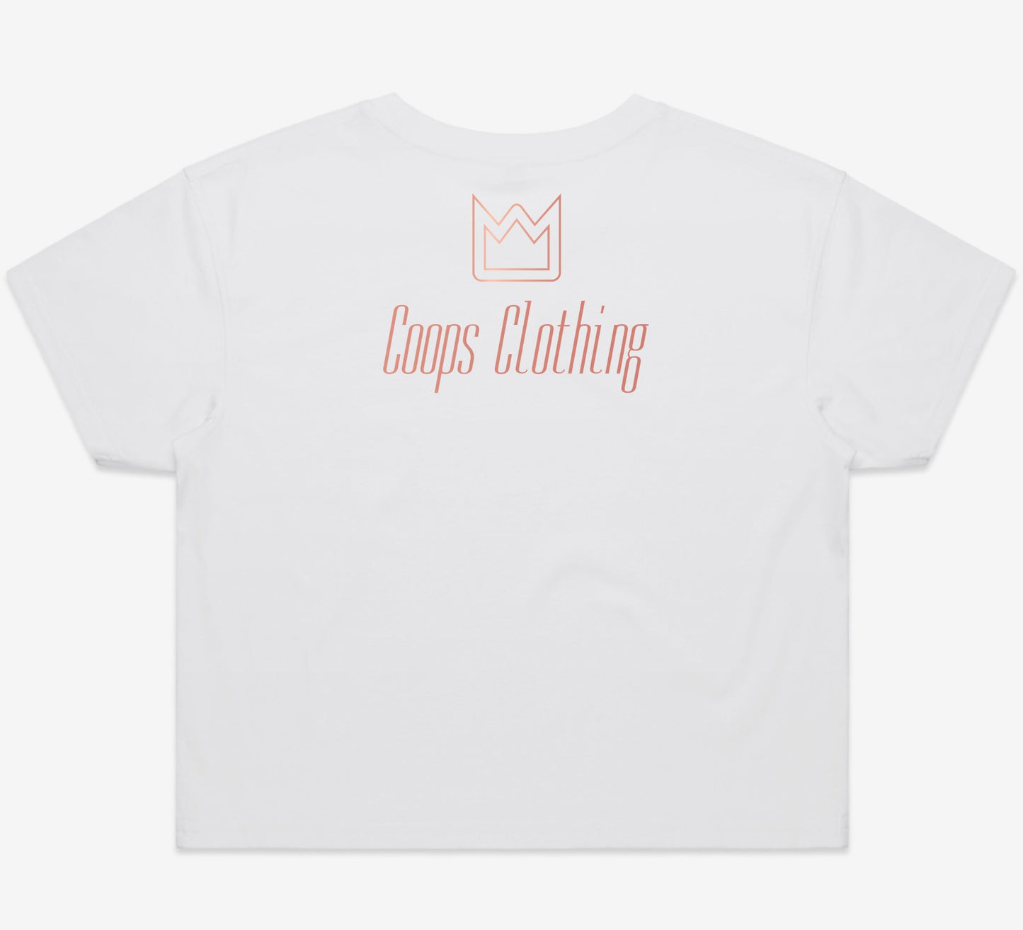 Womens Metallic Crop Tee