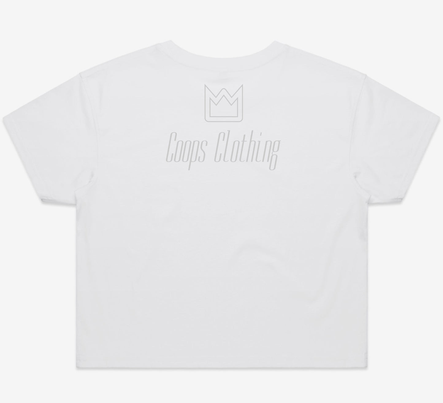 Womens Metallic Crop Tee