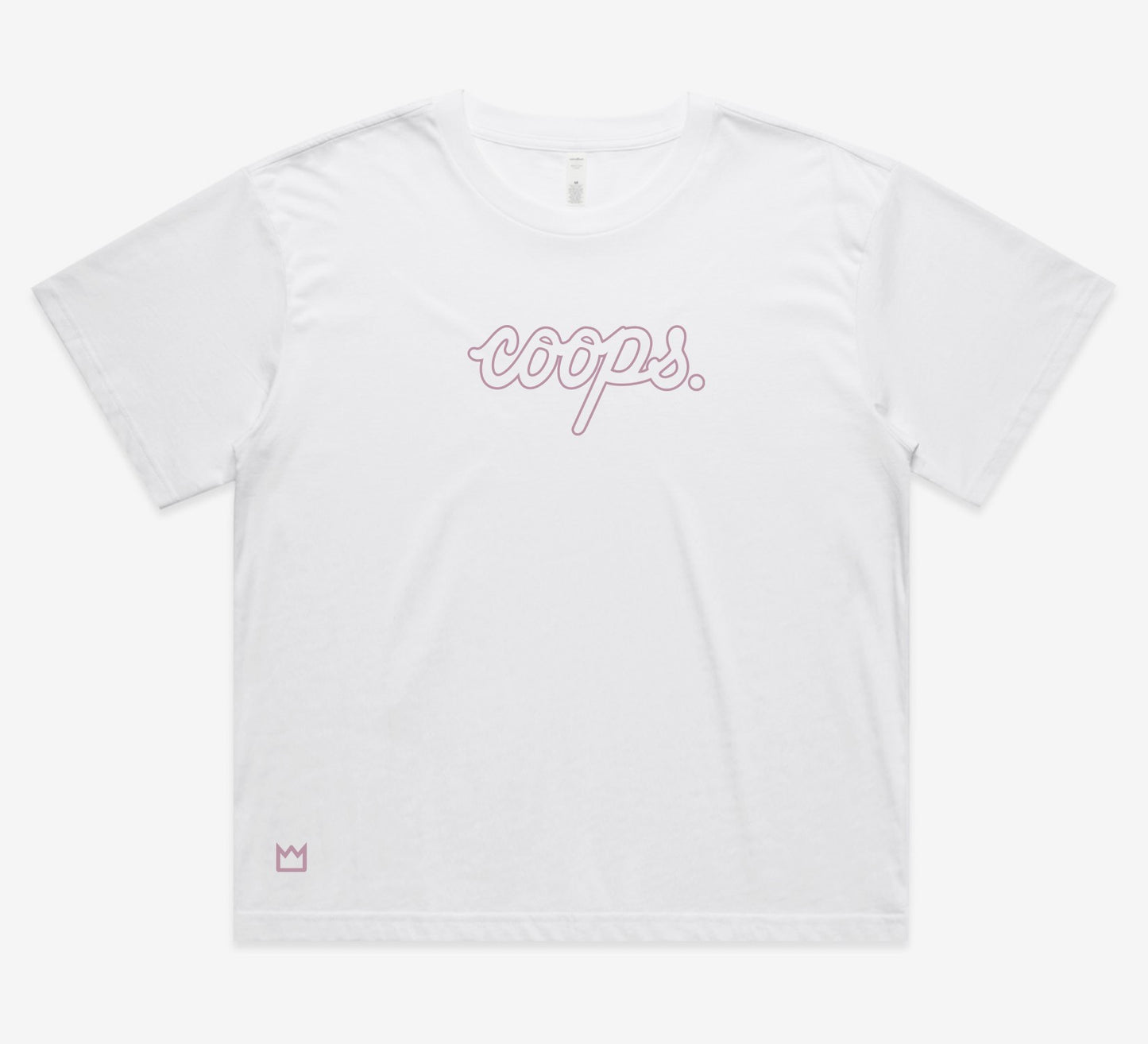 Womens Metallic Long Crop Tee