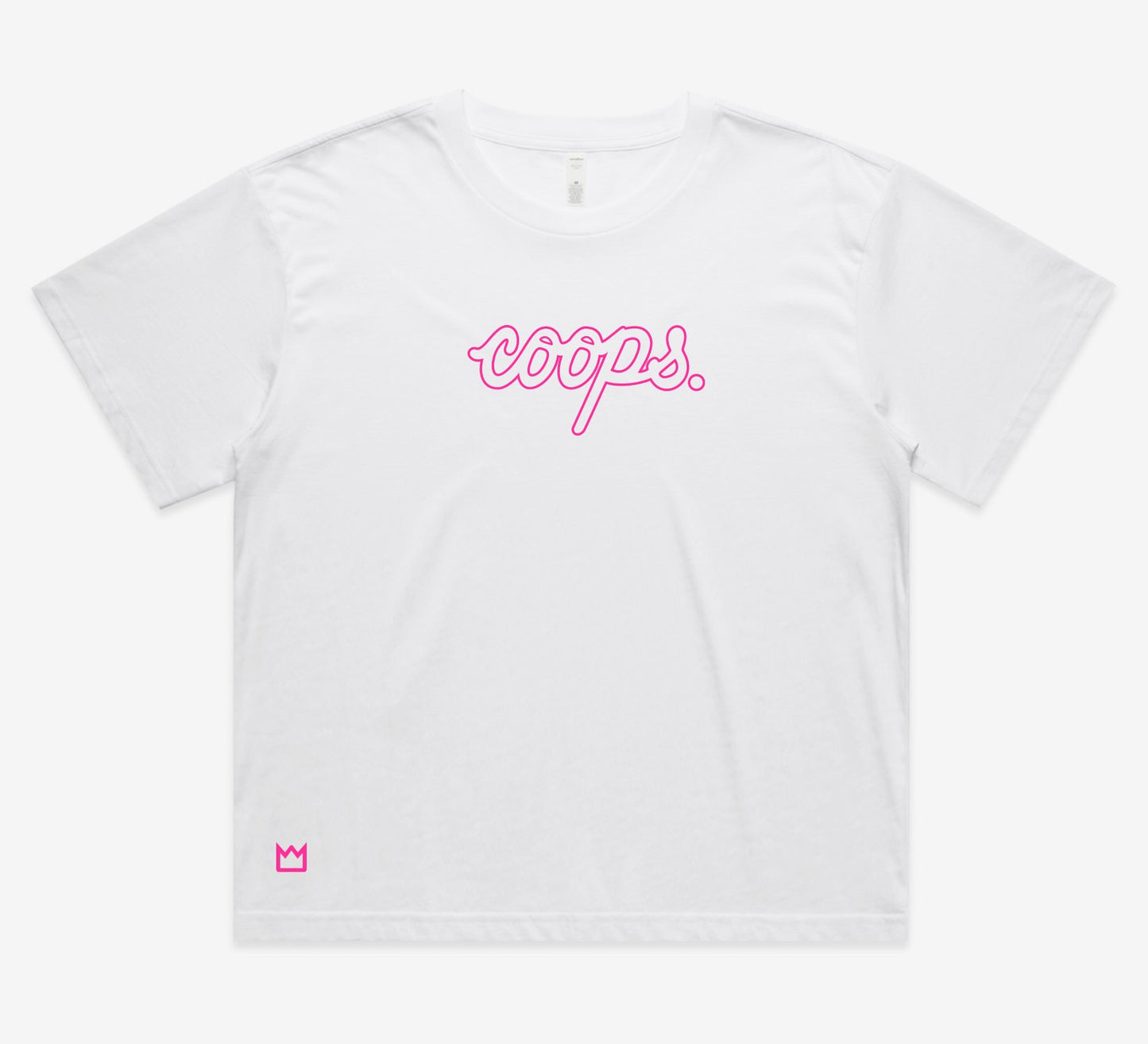 Womens Metallic Long Crop Tee