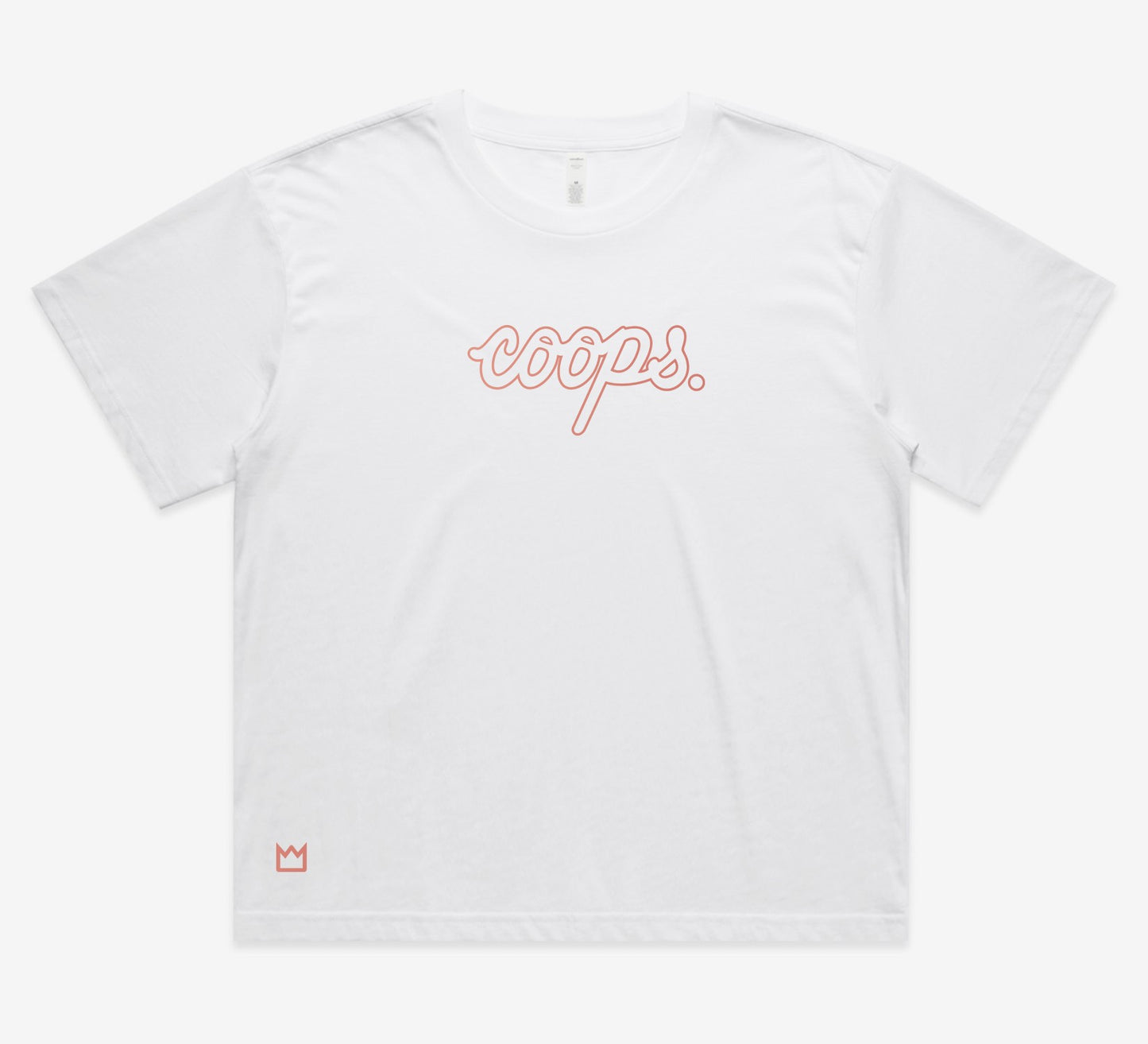 Womens Metallic Long Crop Tee