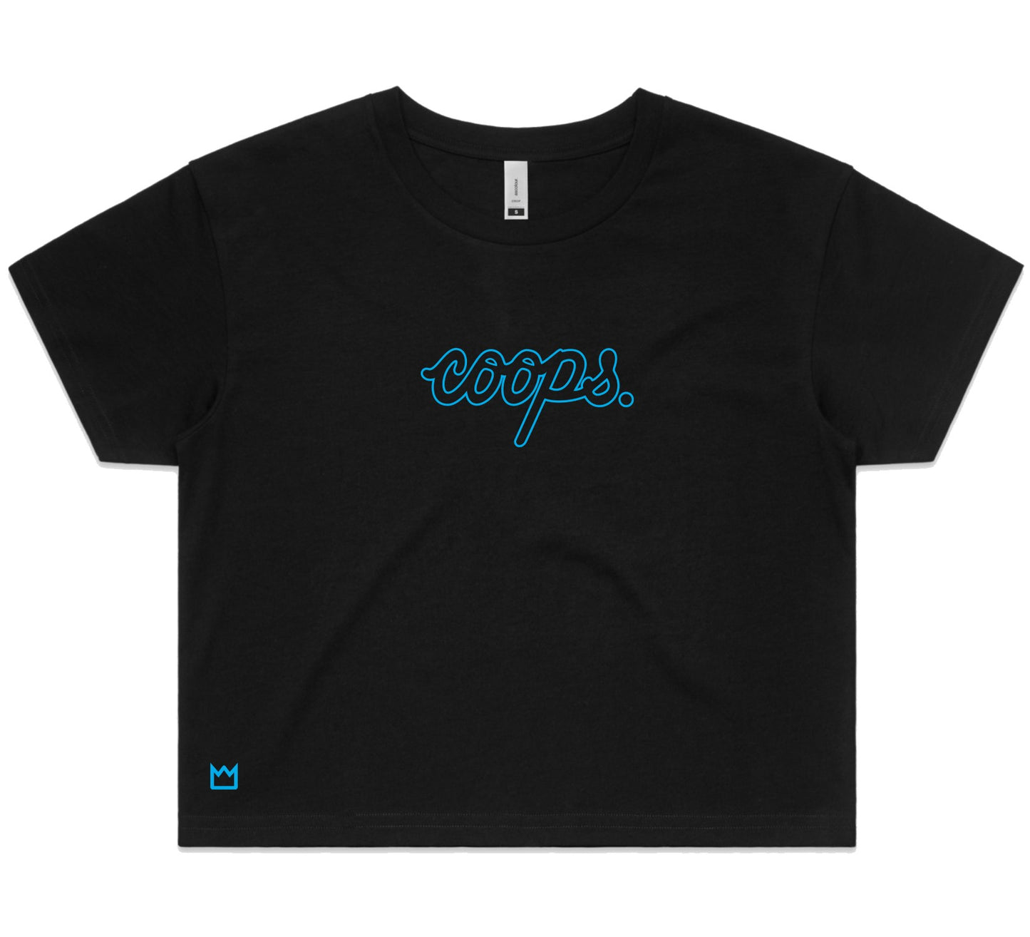 Womens Metallic Crop Tee