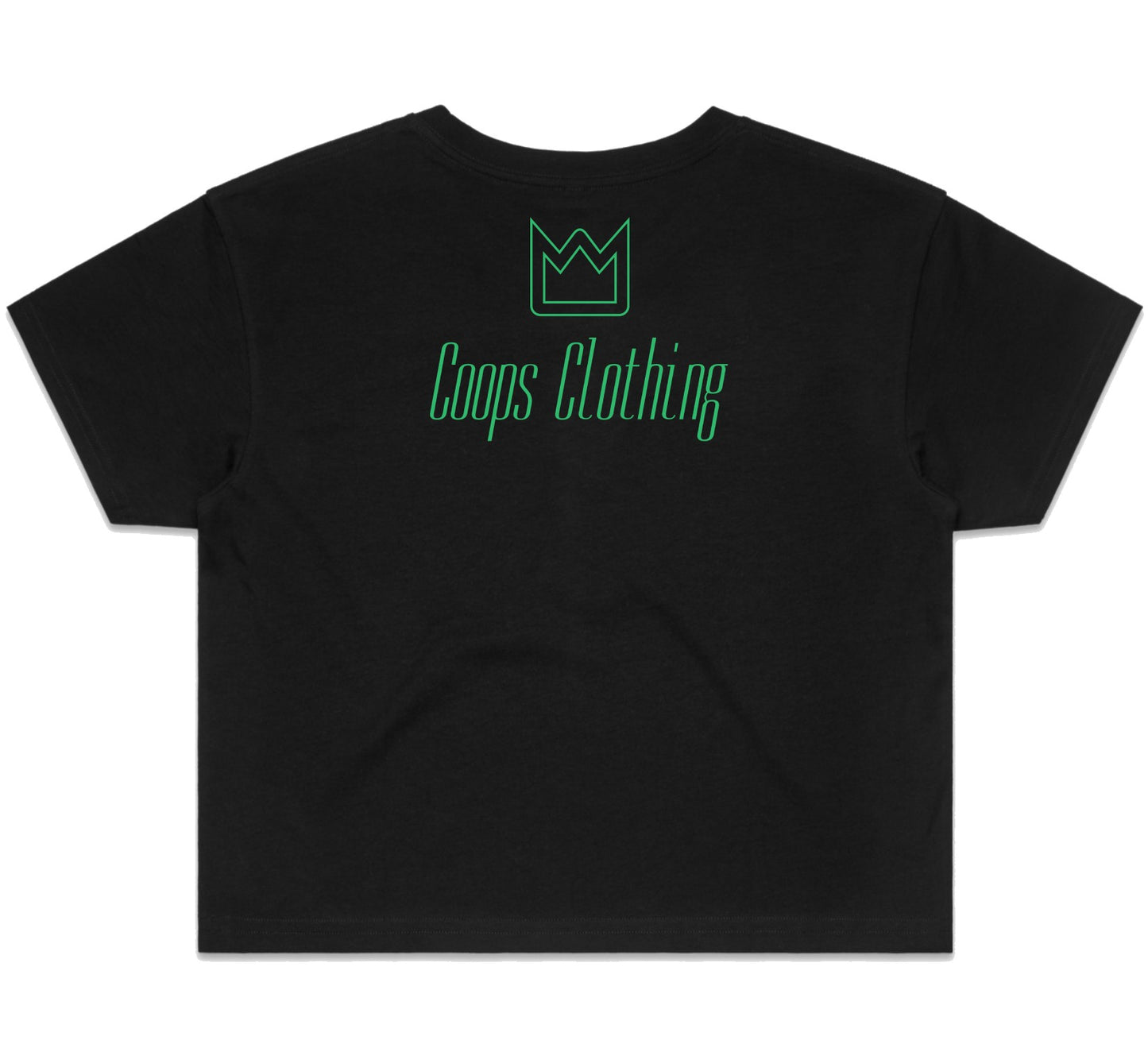 Womens Metallic Crop Tee