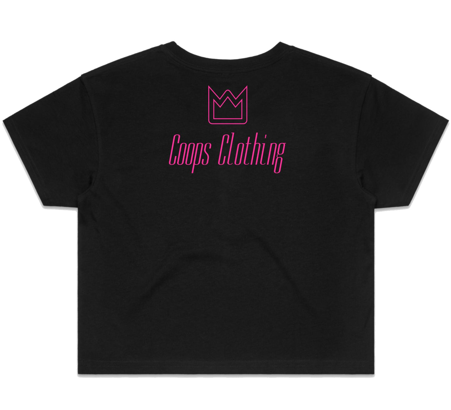 Womens Metallic Crop Tee