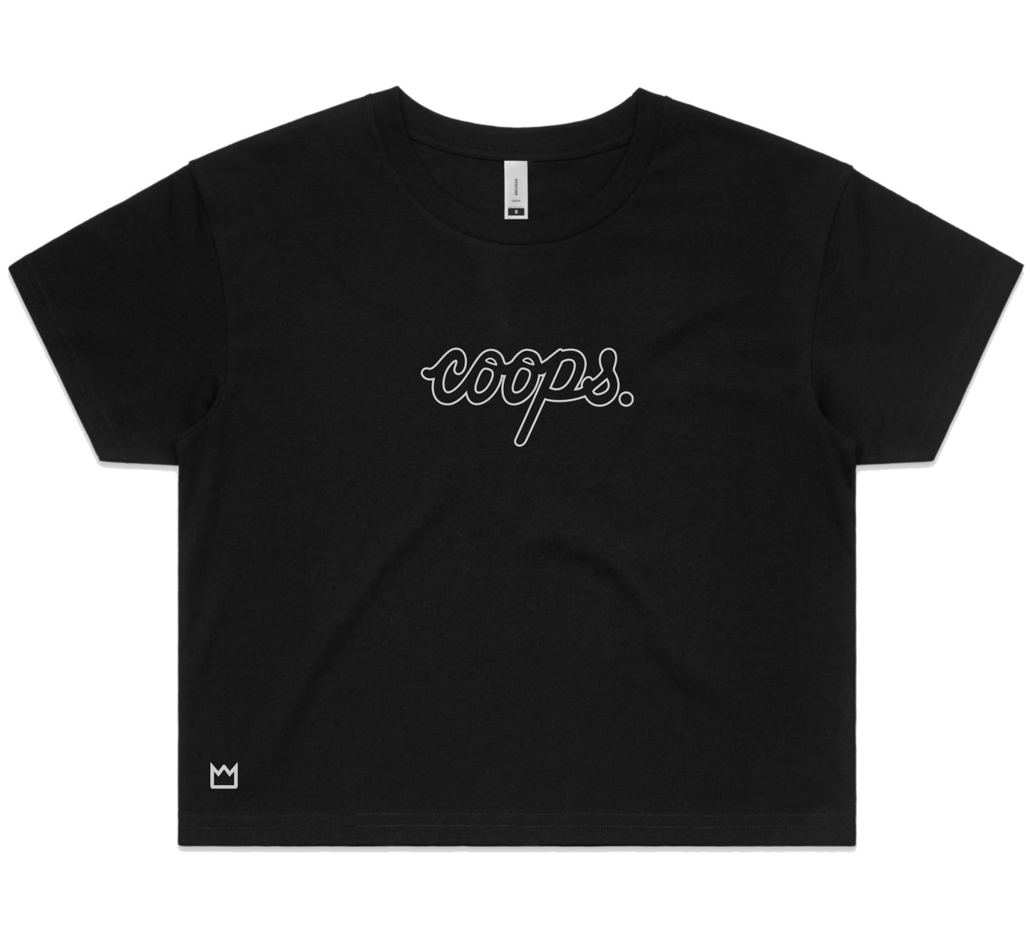 Womens Metallic Crop Tee