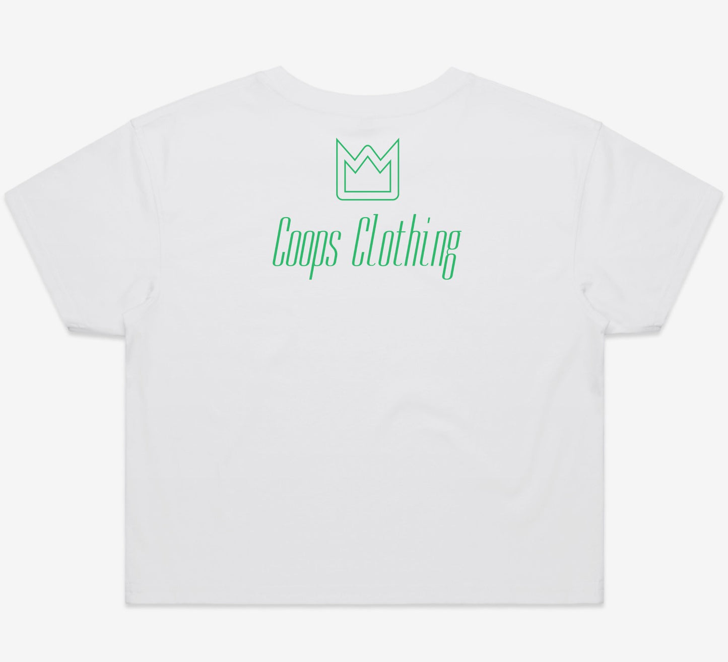 Womens Metallic Crop Tee