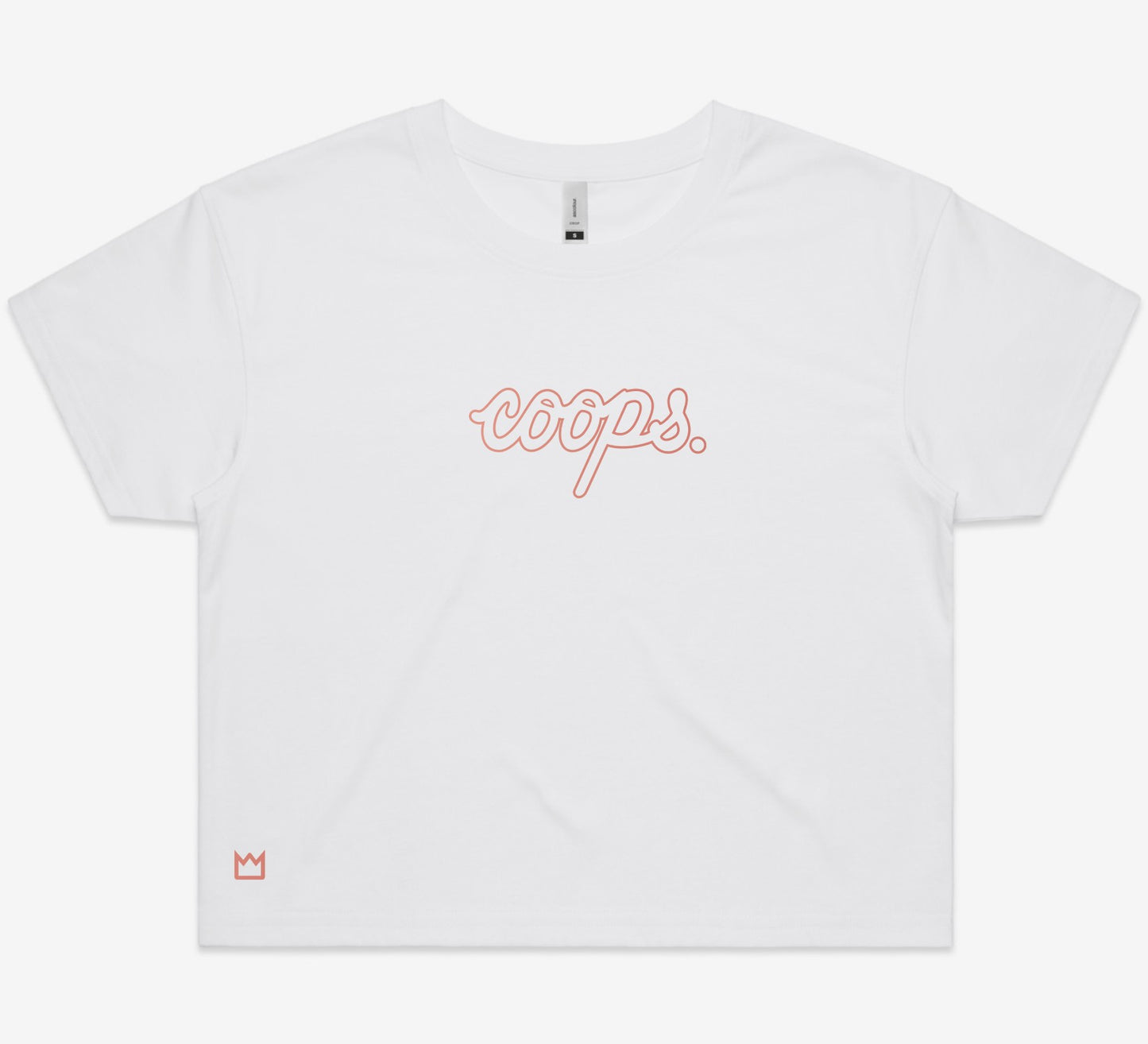 Womens Metallic Crop Tee