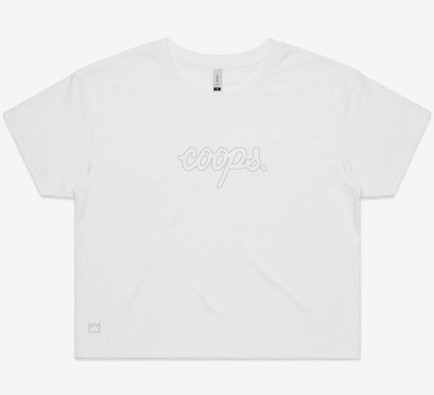 Womens Metallic Crop Tee
