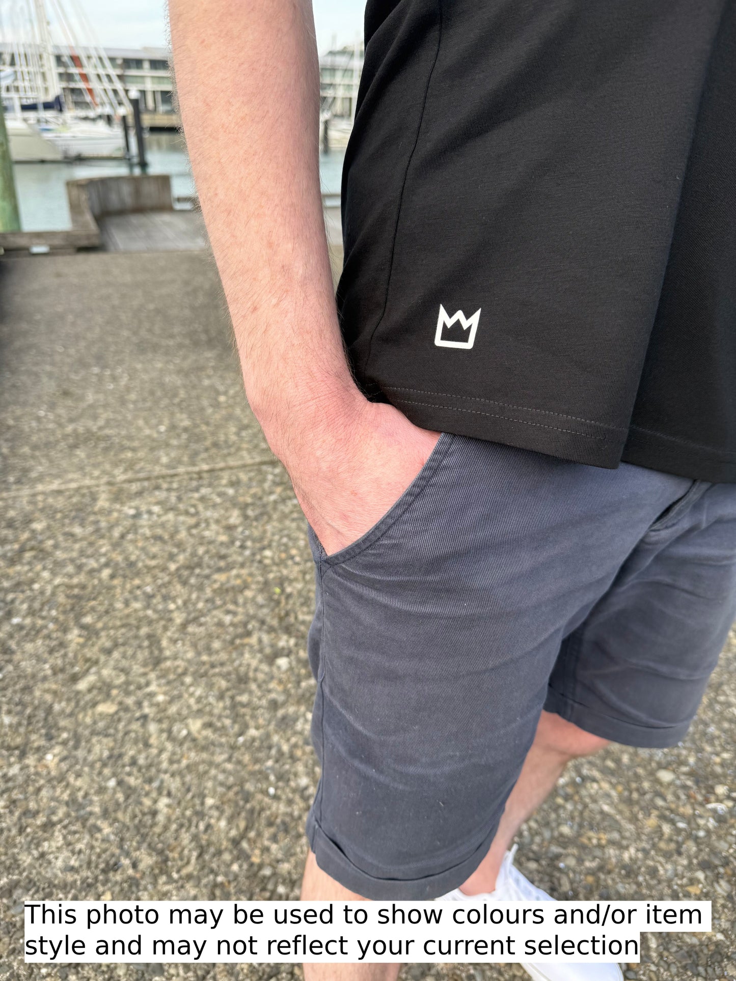 Mens Metallic Crew